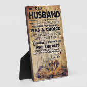 Naar mijn echtgenoot Decor | CADEAU JUBILEUM Fotoplaat (Zijkant)