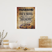Naar mijn echtgenoot Decor | CADEAU JUBILEUM Poster (Keuken)