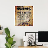 Naar mijn echtgenoot Decor | CADEAU JUBILEUM Poster (Thuiskantoor)