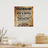 Naar mijn echtgenoot Decor | CADEAU JUBILEUM Poster (Keuken)