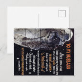 Naar mijn echtgenoot Gift, persoonlijk Cadeau Briefkaart (Voorkant / Achterkant)