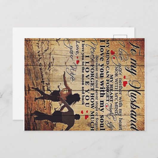 Naar mijn eigen ontwerp | Brief aan hem | Lovely G Aankondigingskaart (Voorkant / Achterkant)