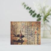 Naar mijn eigen ontwerp | Brief aan hem | Lovely G Aankondigingskaart (Staand voorkant)