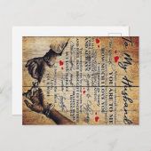 Naar mijn eigen ontwerp | Brief aan hem | Lovely G Aankondigingskaart (Voorkant / Achterkant)