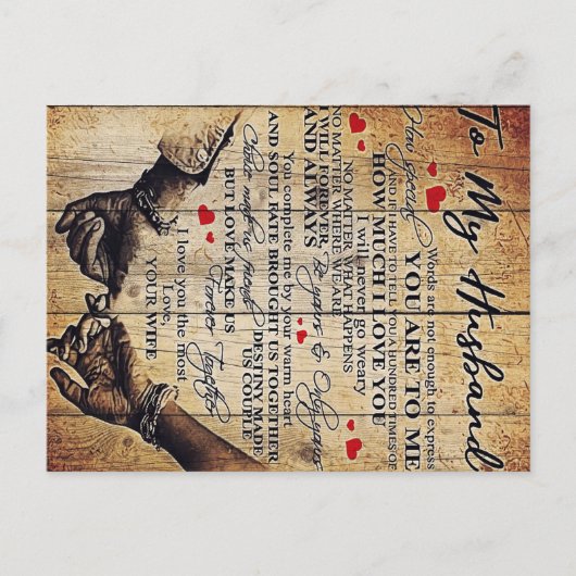 Naar mijn eigen ontwerp | Brief aan hem | Lovely G Aankondigingskaart (Voorkant)