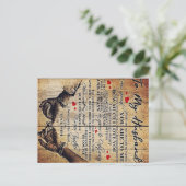 Naar mijn eigen ontwerp | Brief aan hem | Lovely G Aankondigingskaart (Staand voorkant)