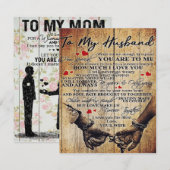 Naar mijn eigen ontwerp | Brief aan hem | Lovely G Kaart (Voorkant / Achterkant)