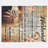 Naar mijn eigen ontwerp | Liefde brief aan hem Fleece Deken (Voorkant (Horizontaal))