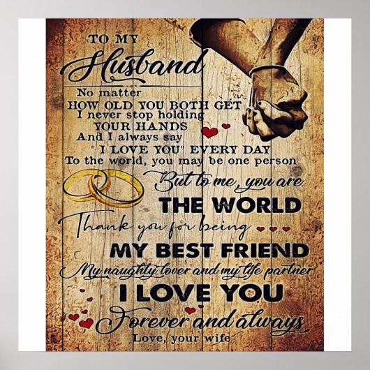 Naar mijn eigen ontwerp | Liefde brief aan hem | Poster (Voorkant)