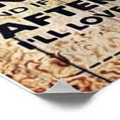 Naar mijn eigen ontwerp | Liefde brief aan hem | Poster (Hoek)
