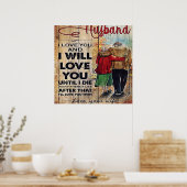 Naar mijn eigen ontwerp | Liefde brief aan hem | Poster (Keuken)