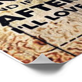 Naar mijn eigen ontwerp | Liefde brief aan hem | Poster (Hoek)