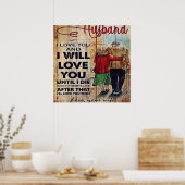 Naar mijn eigen ontwerp | Liefde brief aan hem | Poster (Keuken)