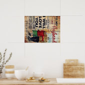 Naar mijn eigen ontwerp | Liefde brief aan hem | Poster (Keuken)