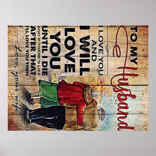 Naar mijn eigen ontwerp | Liefde brief aan hem | Poster (Voorkant)