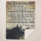 Naar mijn eigen ontwerp | Liefde brief aan hem | Sherpa Deken (Voorkant)