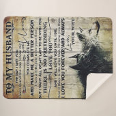 Naar mijn eigen ontwerp | Liefde brief aan hem | Sherpa Deken (Voorkant (horizontaal))