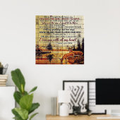 Naar mijn eigen ontwerp | Liefde brief voor de ech Poster (Thuiskantoor)