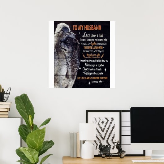 Naar mijn eigen ontwerp | Offertes over de liefdes Poster (Thuiskantoor)