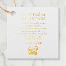 Naar mijn familie en vrienden Afstuderen klas van 