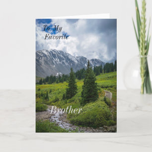 Naar mijn favoriete broer vouwde Wenskaart Kaart