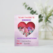 Naar mijn favoriete Gnomie Valentijnsdag Briefkaart (Staand voorkant)