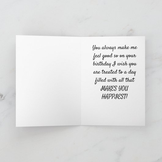 **NAAR MIJN "FAVORIETE HAIRDRESS" OP UW GROTE DAG KAART (Binnen)