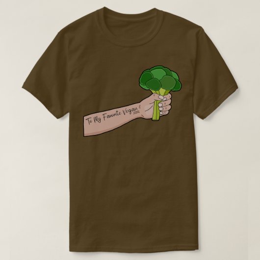 Naar mijn favoriete herbivoor t-shirt (Design voorkant)