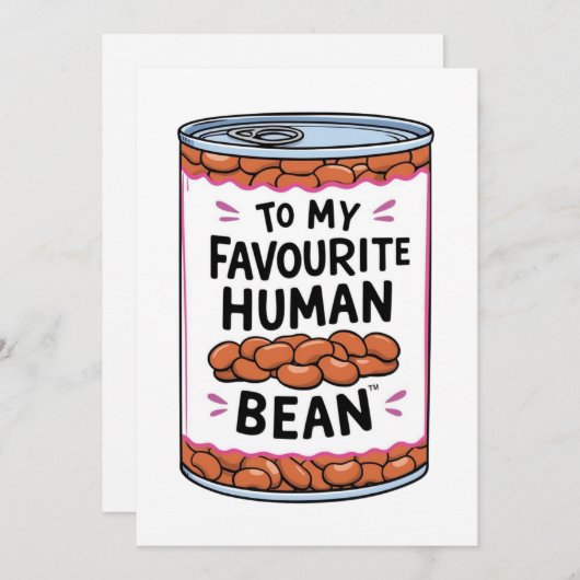 Naar mijn favoriete mens aangepaste Kaart (Voorkant / Achterkant)