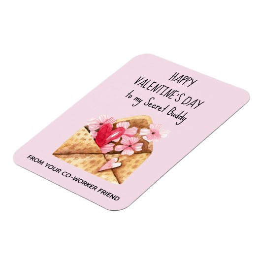 Naar mijn geheime Valentijnsdag Flexible Magnet Magneet (Linkerzijde)