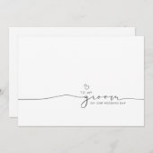 Naar mijn groep op onze huwelijksdag. (Voorkant / Achterkant)