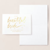 Naar mijn groep van Bride Wedding Day Love Marry. Folie Kaarten (Display)