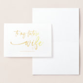 Naar mijn groep van Bride Wedding Day Love Marry. Folie Kaarten (Display)