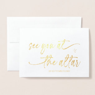 Naar mijn groep van Bride Wedding Day Love Marry. Folie Kaarten