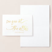 Naar mijn groep van Bride Wedding Day Love Marry. Folie Kaarten (Display)