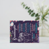 Naar mijn kleindochter Gift van oma, Bloemster Lov Aankondigingskaart (Staand voorkant)