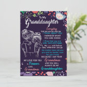 Naar mijn kleindochter Gift van oma, Bloemster Lov Feestdagenkaart (Staand voorkant)