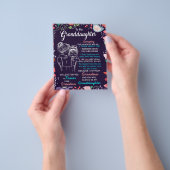 Naar mijn kleindochter Gift van oma, Bloemster Lov Flyer (Hand)