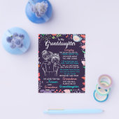 Naar mijn kleindochter Gift van oma, Bloemster Lov Flyer (Enkel)