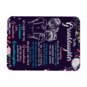 Naar mijn kleindochter Gift van oma, Bloemster Lov Magneet (Horizontaal)