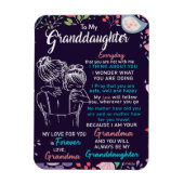 Naar mijn kleindochter Gift van oma, Bloemster Lov Magneet (Verticaal)