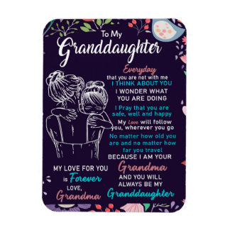 Naar mijn kleindochter Gift van oma, Bloemster Lov Magneet