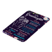 Naar mijn kleindochter Gift van oma, Bloemster Lov Magneet (Linkerzijde)