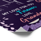 Naar mijn kleindochter Gift van oma, Bloemster Lov Poster (Hoek)