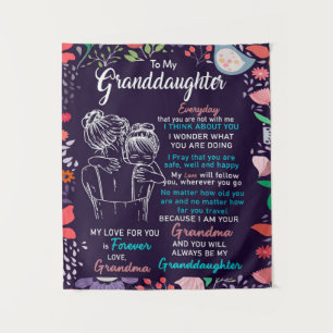 Naar mijn kleindochter Gift van oma, Bloemster Lov Wandkleed