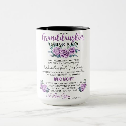 Naar mijn kleindochter Mok Beste cadeau voor oma (Midden)