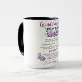 Naar mijn kleindochter Mok Beste cadeau voor oma (Voorkant links)