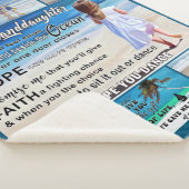 Naar mijn kleindochter strand en Zee mijn zon Sherpa Deken (3/4)