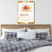 Naar mijn kleindochter Sunflower Gift van oma Canvas Afdruk (Insitu (Slaapkamer))