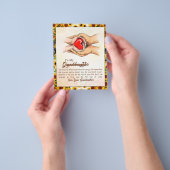 Naar mijn kleindochter Sunflower Gift van oma Flyer (Hand)